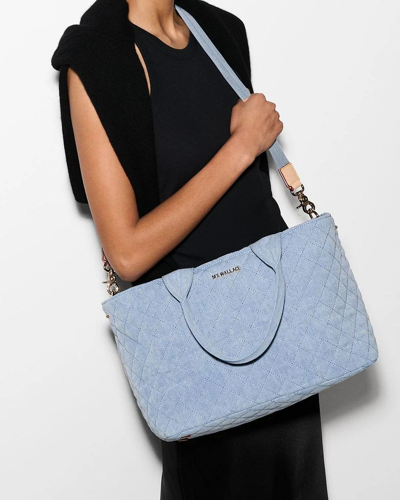 MZ Wallace Denim Medium East West Tote 3
