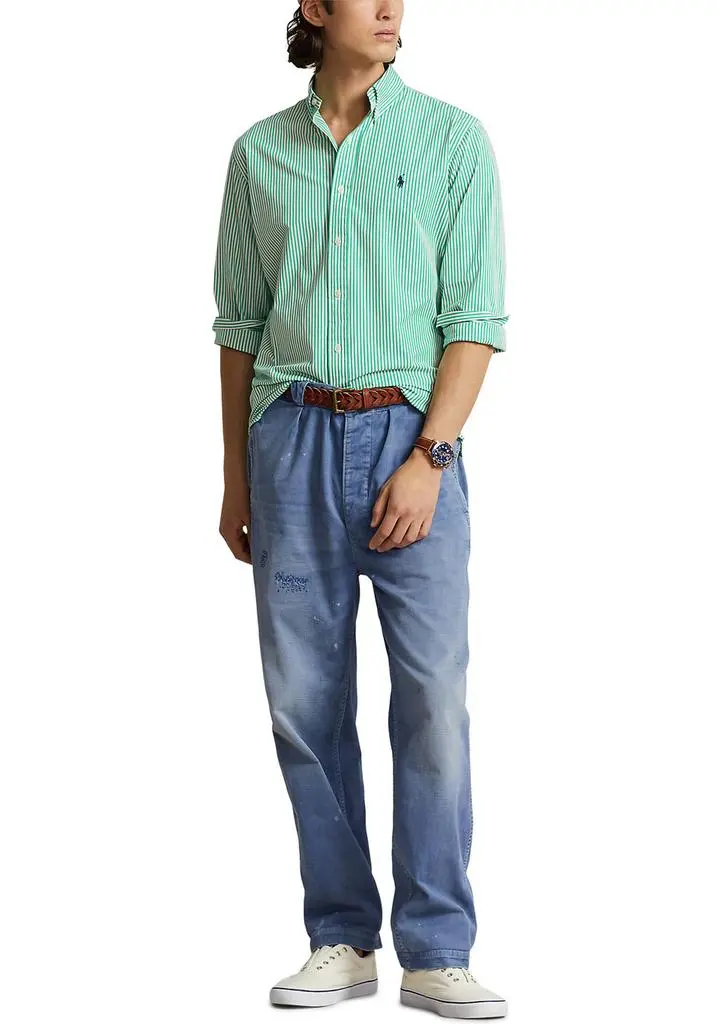 Ralph Lauren Classic Fit Striped Stretch Poplin Shirt 3