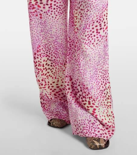 Dries Van Noten Jacquard wide-leg pants 5