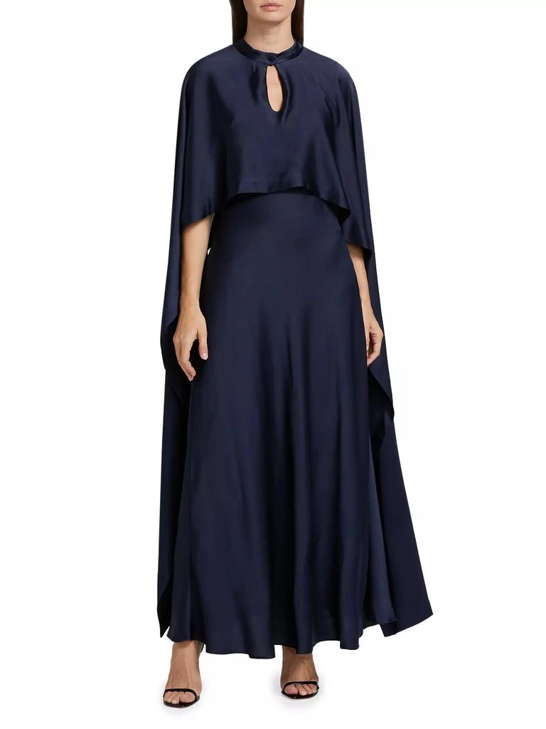 SIMKHAI Amory Cape Cocktail Dress 3