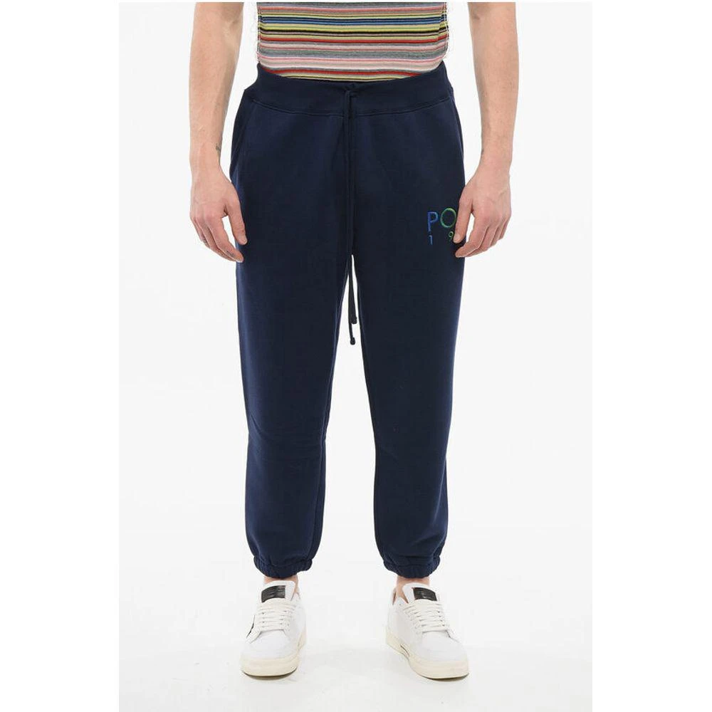 Ralph Lauren Polo Ralph Lauren Fleeced Cotton Blend Sweatpants with Embroidered Logo 1