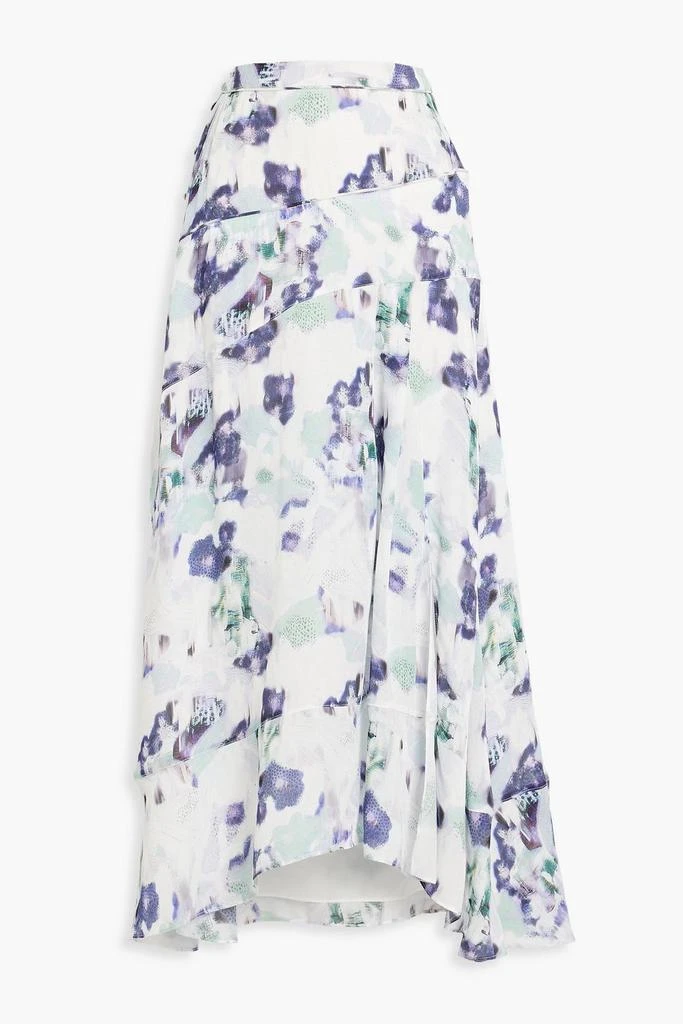IRO Ollia printed chiffon midi skirt 1