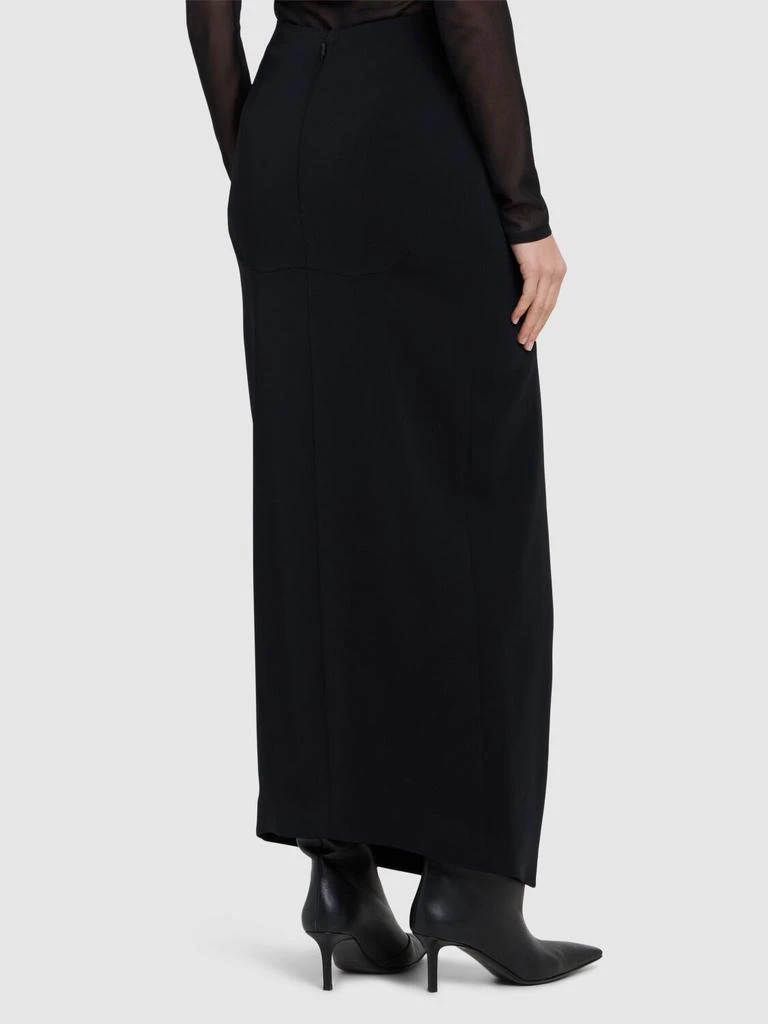 Mugler Heavy Fluid Midi Skirt 2