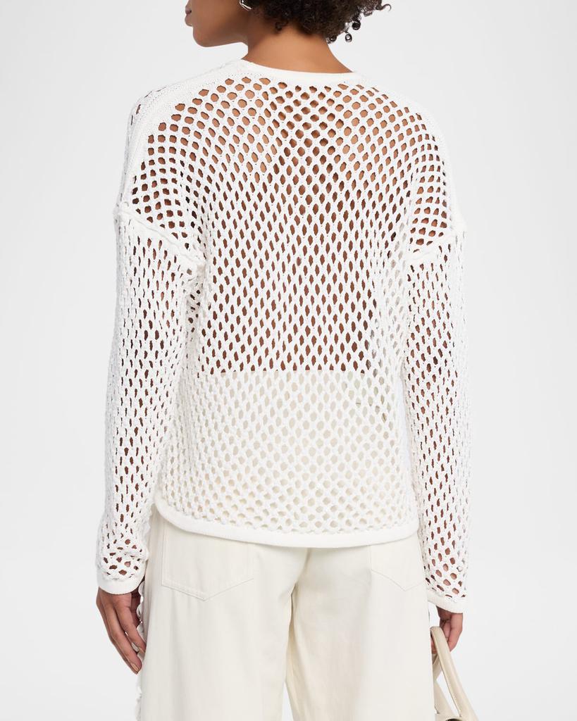 Diotima Leeward Crystal Crochet Knit Top - Sweaters - Free