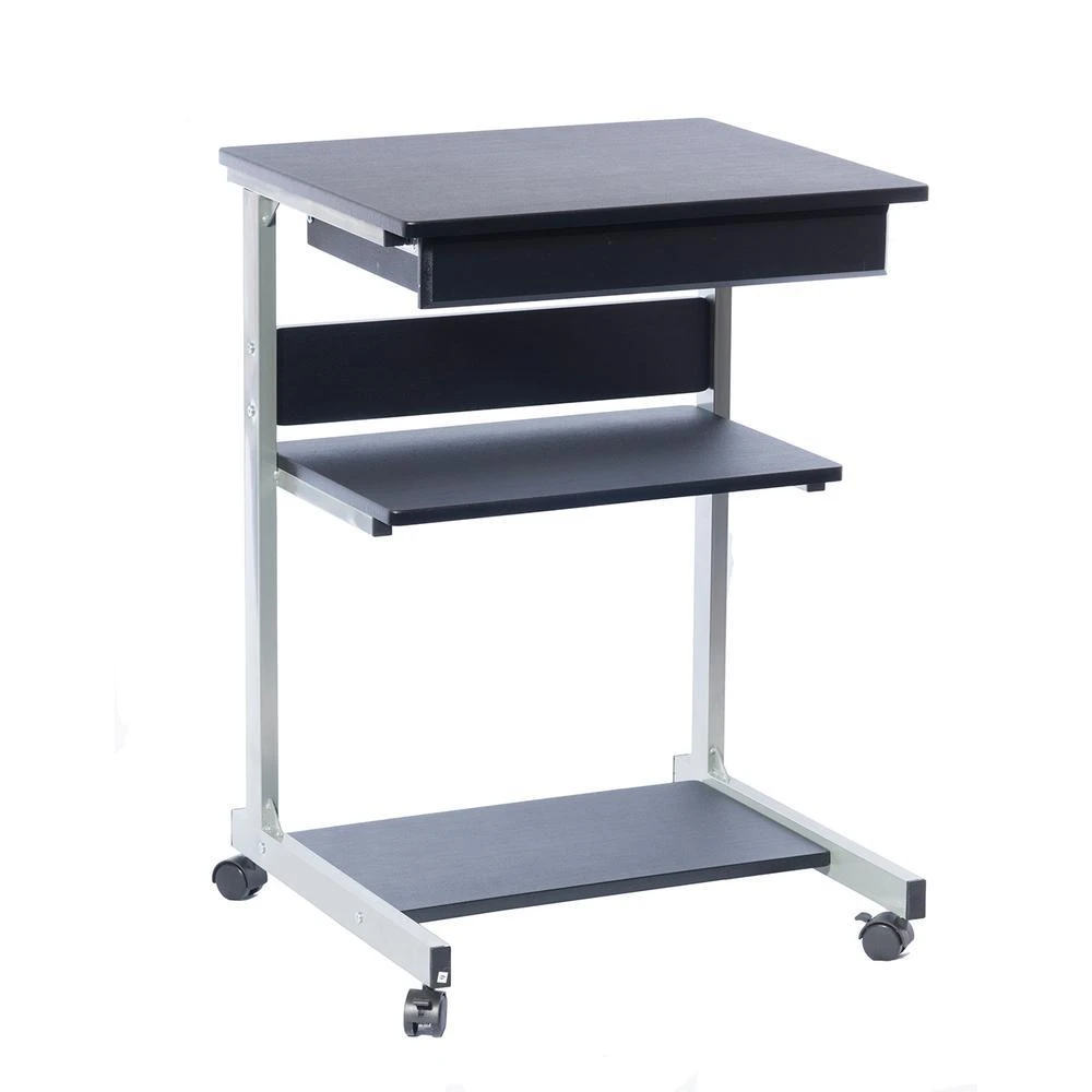 Techni Mobili Rolling Laptop Cart with Storage. Color: Graphite