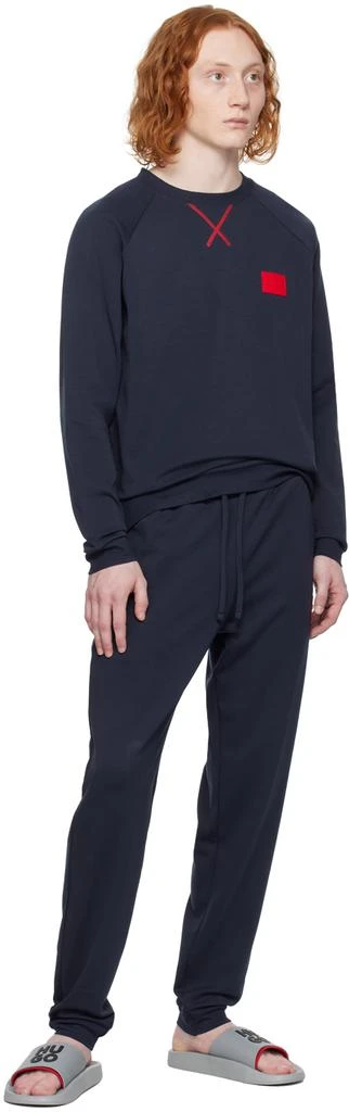 Hugo Navy Patch Sweatpants 4