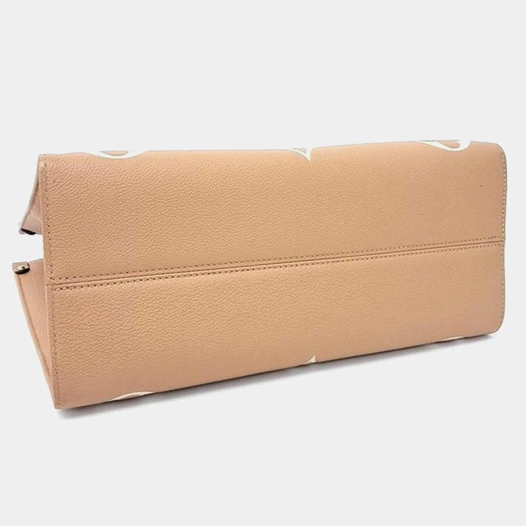 Louis Vuitton Louis Vuitton Beige/Ivory Monogram Empreinte Leather Onthego MM Tote Bag 4