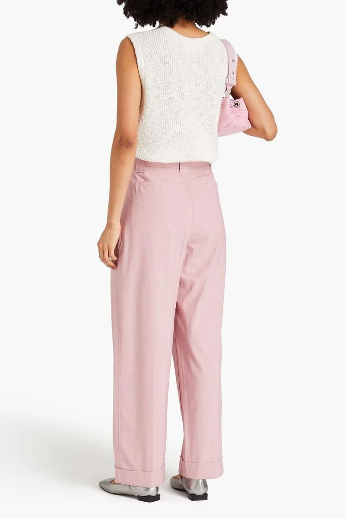 Ganni Pleated wide-leg pants 3