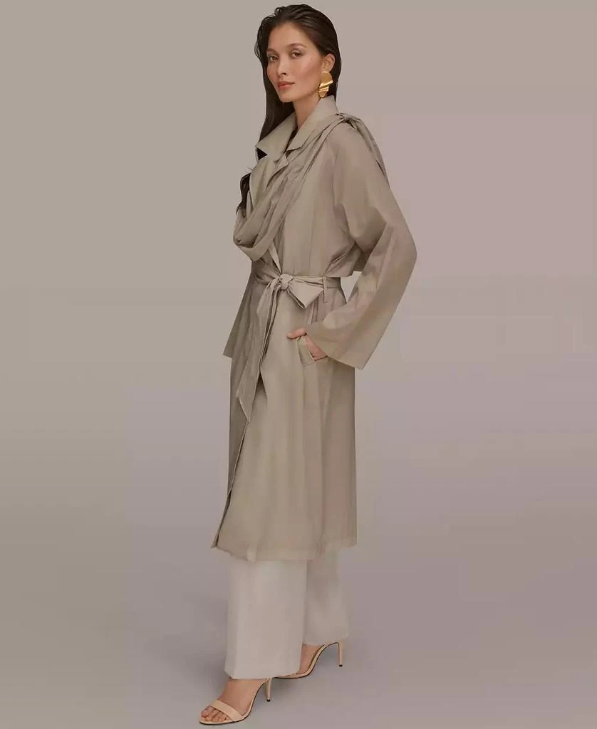 Donna Karan Women
s Belted Collared Neck Coat 3