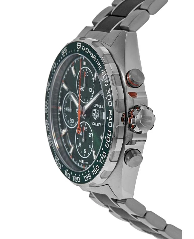 TAG Heuer Tag Heuer Formula 1 Automatic Chronograph Green Dial Ceramic & Steel Men's Watch CAZ201H.BA0970 3