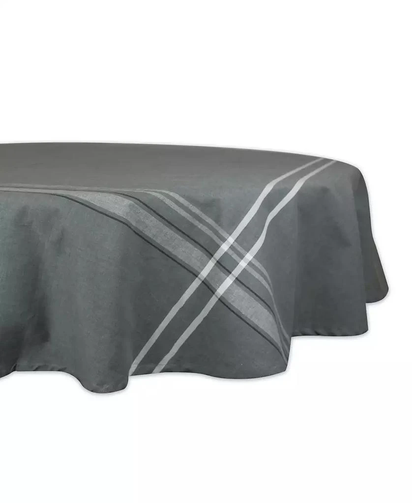 Design Imports French Chambray Tablecloth 70" Round 1