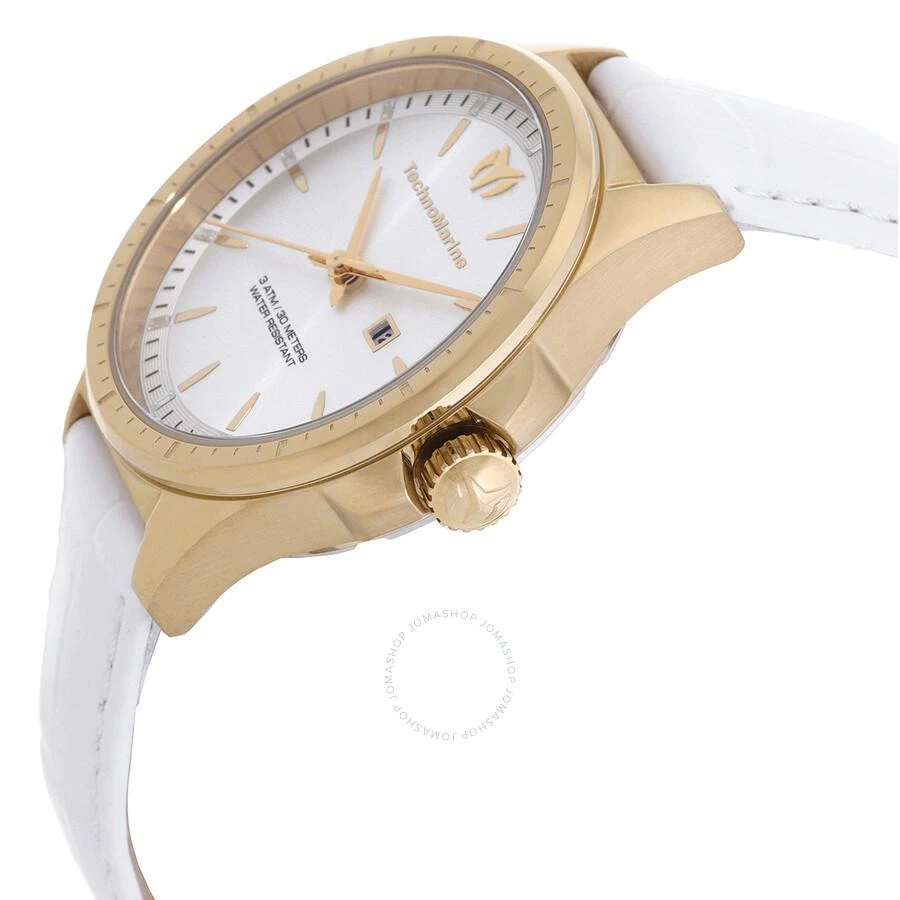 TechnoMarine MoonSun Date Quartz Silver Dial Ladies Watch TM-822043 2