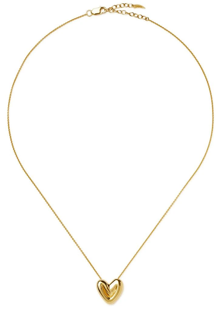 Missoma Puffy Heart 18kt gold-plated necklace 2