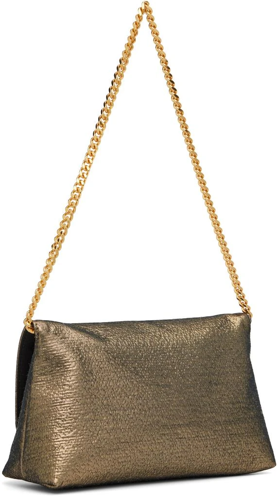 Tom Ford Gold Hammered-Effect Fabric Nobile Mini Bag 3
