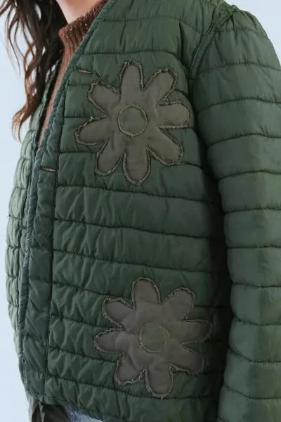 Urban Renewal ReMADE By UO Tonal Floral Patchwork Surplus Jacket 3