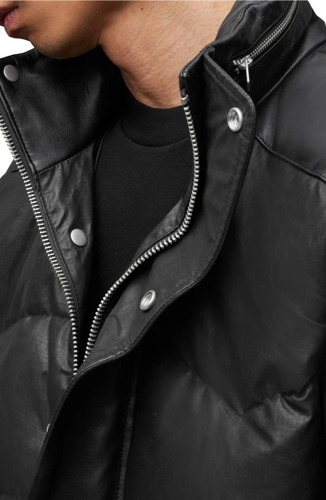 ALL SAINTS Altair Waxed Puffer Jacket with Stowaway Hood 5