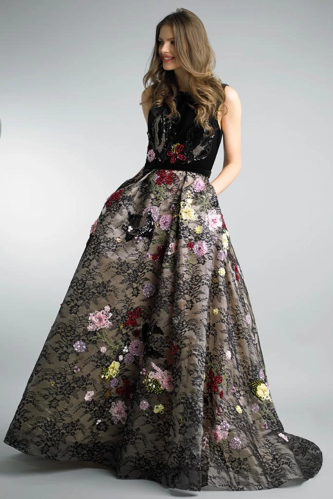 Basix Black Label Sleeveless Ballgown 1