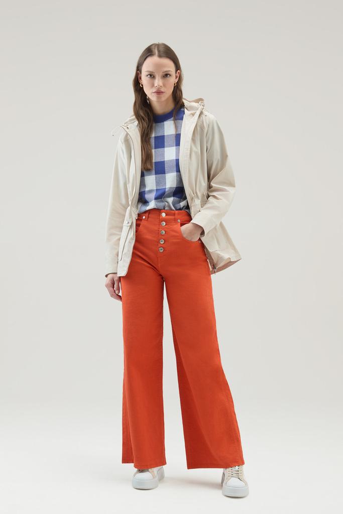 Woolrich Summer Jacket in Urban Touch - Women - Blue