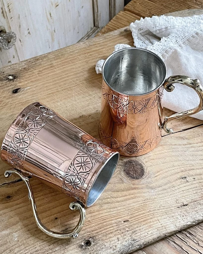Coppermill Kitchen Vintage-Inspired Tankard Steins, Set of 2 5
