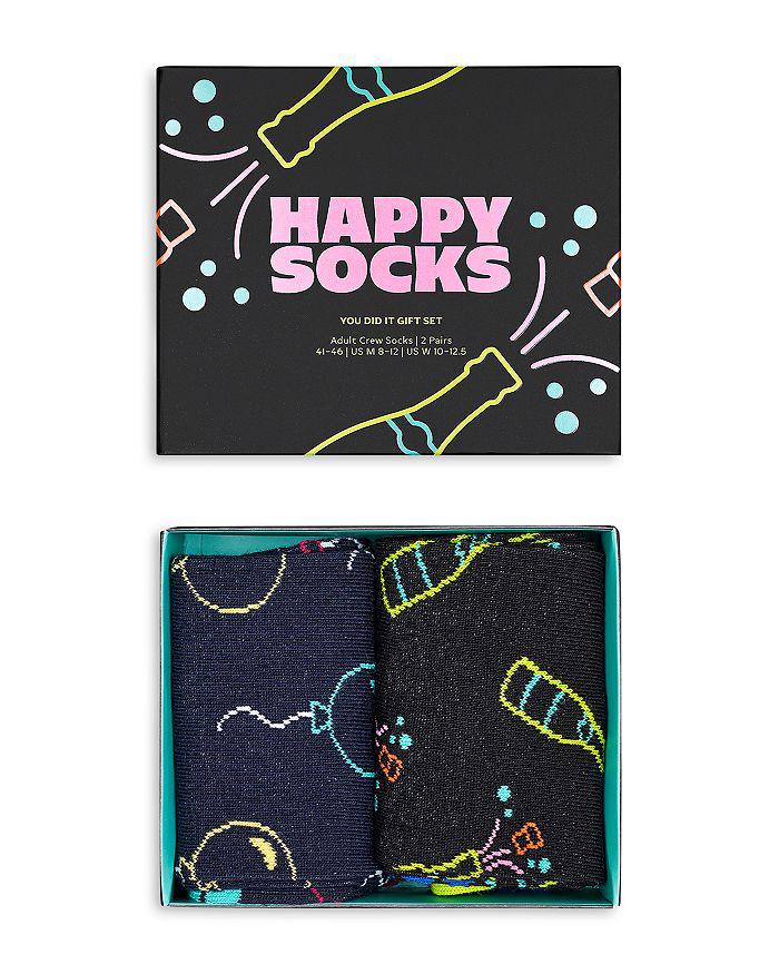 Happy Socks You Did It Crew Socks Gift Set, Pack of 2