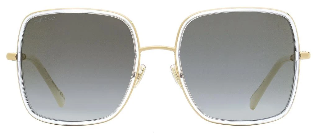 Jimmy Choo Women's Square Sunglasses Jayla LOJFQ Gold/Crystal/White 57mm 2