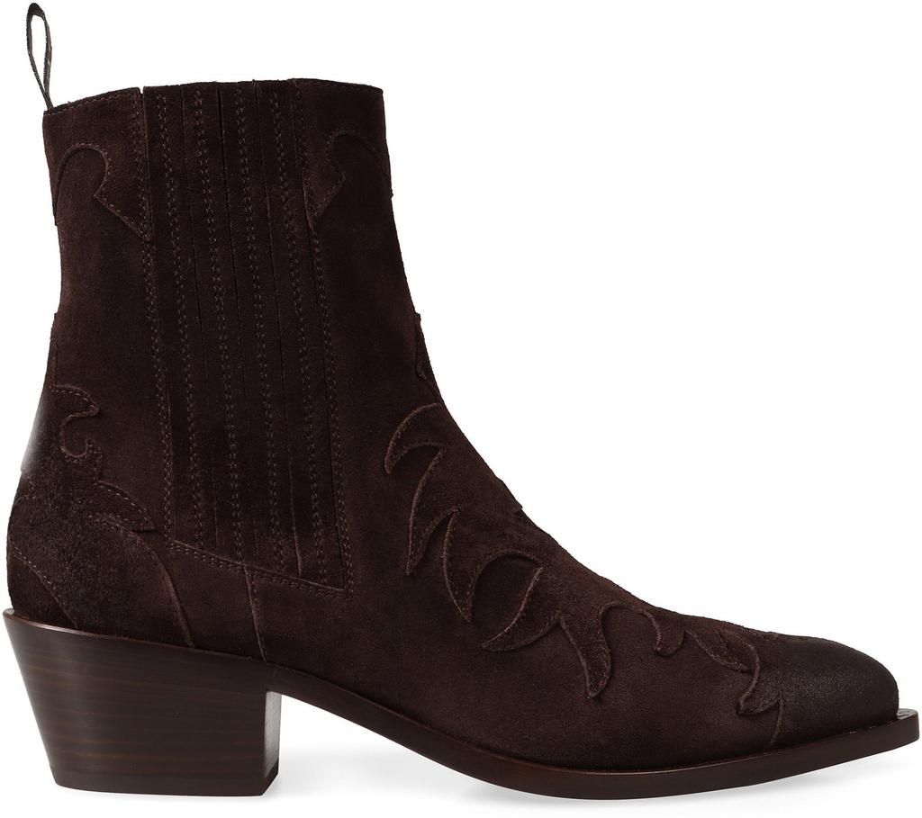 SARTORE Sartore Suede Western Ankle Boots