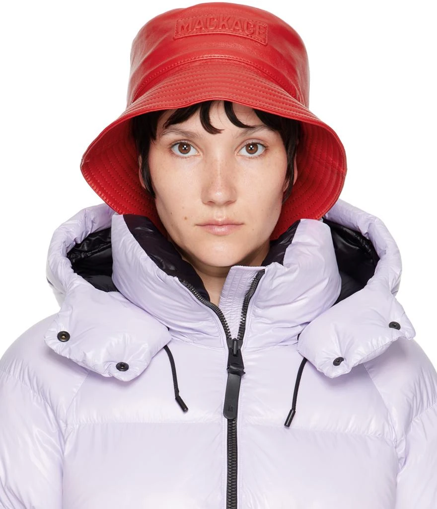 Mackage Red Logo Bucket Hat 1