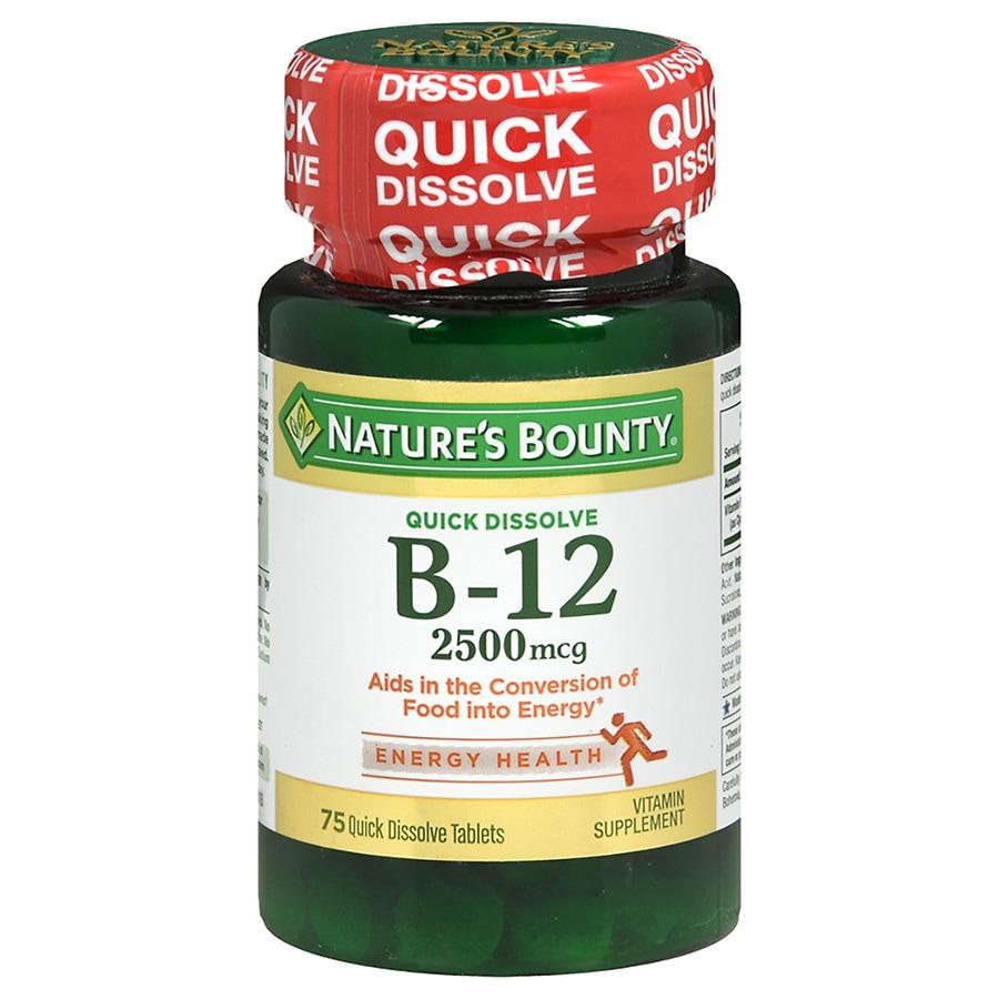 Nature's Bounty B-12 2500 mcg, Quick Dissolve