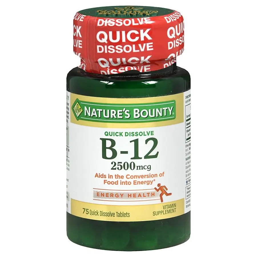 Nature's Bounty B-12 2500 mcg, Quick Dissolve