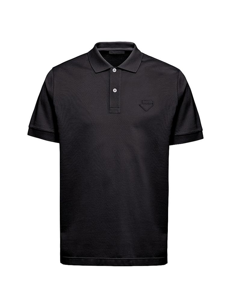 Tシャツ・カットソー PRADA Midnight Blue Wool Polo Shirt Prada Midnight Blu Wool Polo Shirt - Polo Shirts - BeyondStyle
