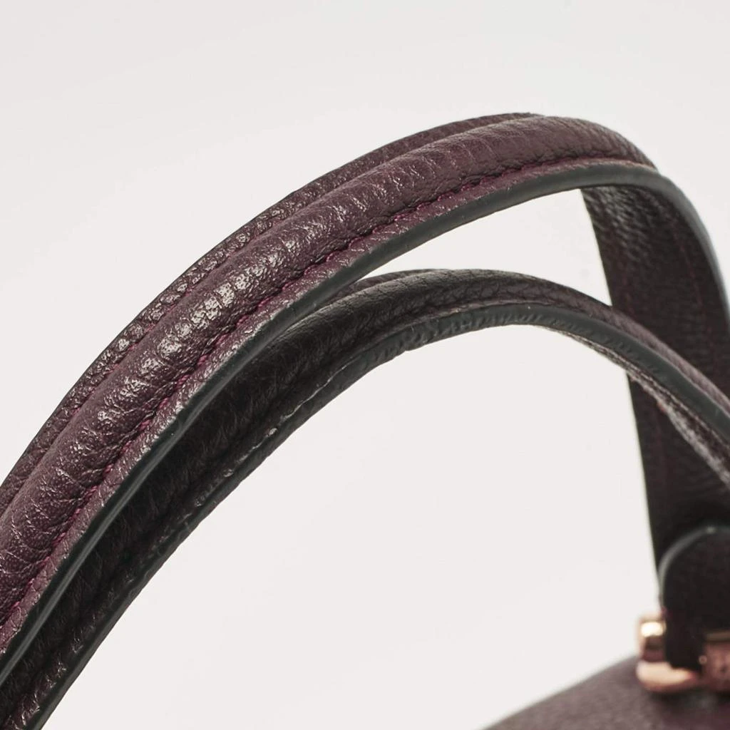 Coach Coach Purple Pebbled Leather Prairie Satchel 6