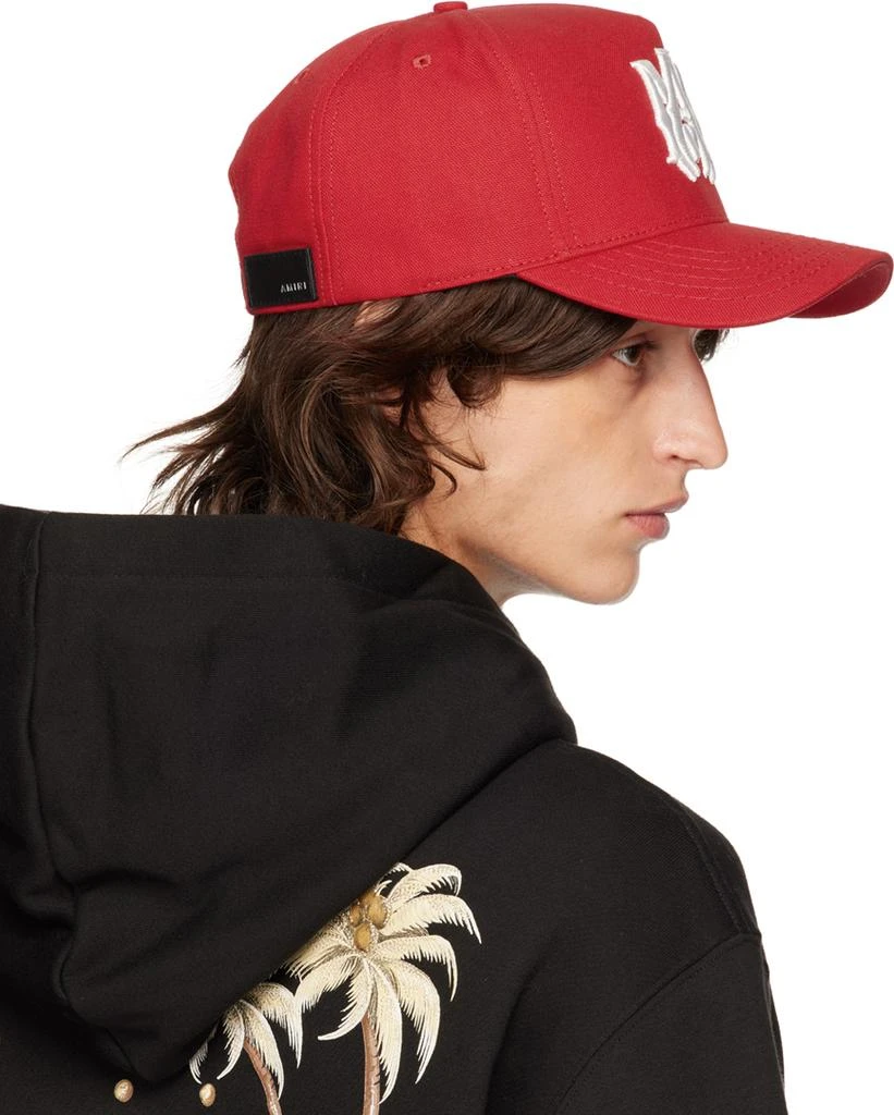 AMIRI Red Full Canvas 'MA' Cap 3
