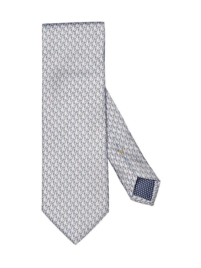 Eton Parrot Print Silk Tie