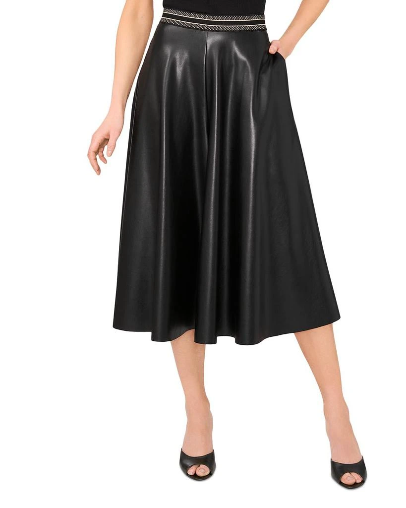 Vince Camuto Wide Leg Faux Leather Culottes 1