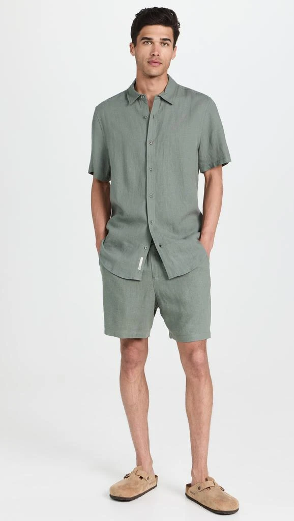 Onia Classic Pull On Linen Shorts 6.25" 4