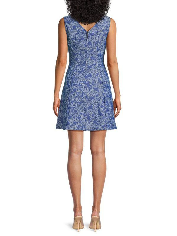 Derek Lam ​Floral-Print Stretch Fit-and-Flare Minidress 2