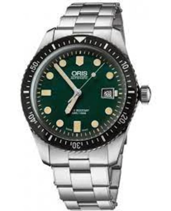 Oris Oris Divers Sixty-Five Green Dial Stainless Steel Men's Watch 01 733 7720 4057-07 8 21 18 1