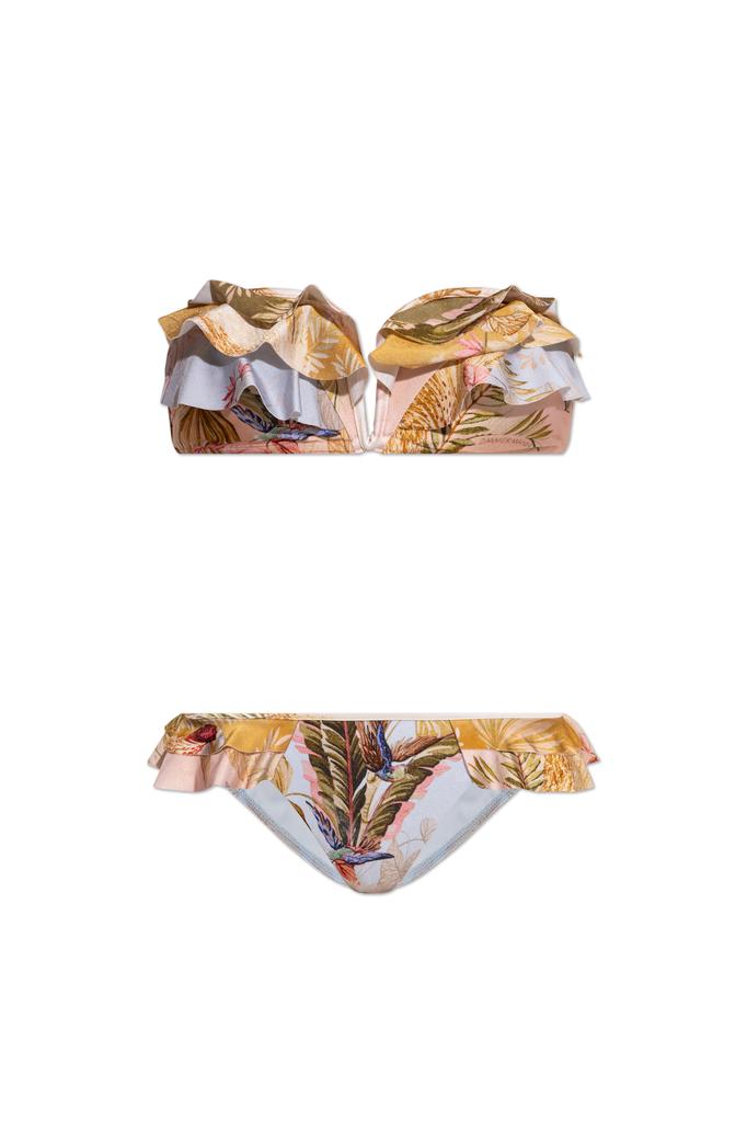 Shop Zimmermann Lucky Waterfall Frill One Piece on Sale at