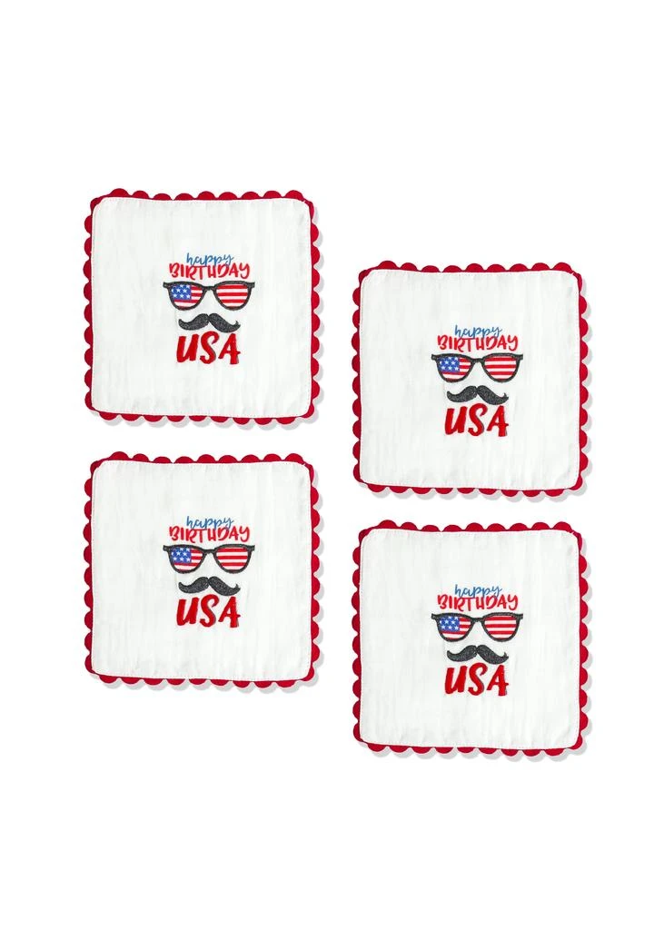 Tiramisu The Americana Spirit Cocktail Napkins – Set of 4