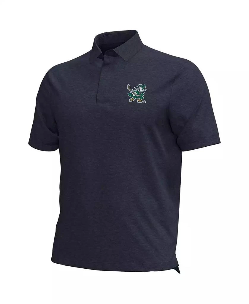 Under Armour Men's Navy Notre Dame Fighting Irish Hockey Leprechaun Drive Aura Polo Shirt 3
