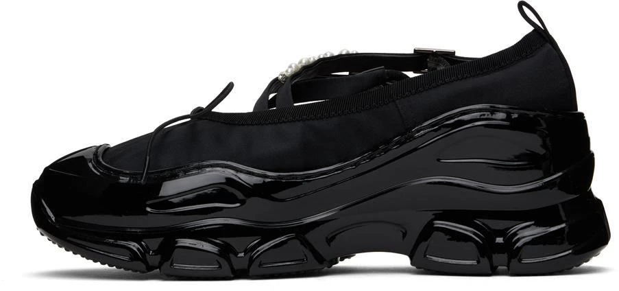 Simone Rocha Black Beaded Tracker Ballerina Sneakers 3