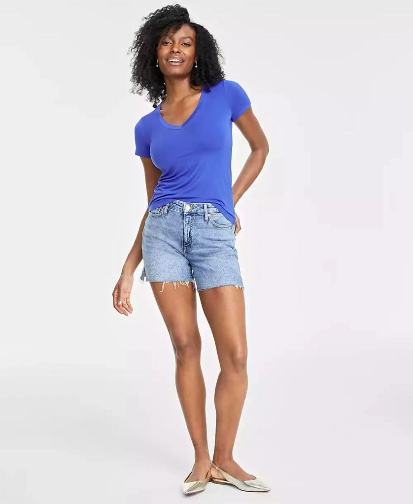 On 34th Women's Modal V-Neck T-Shirt, Created for Macy's 1