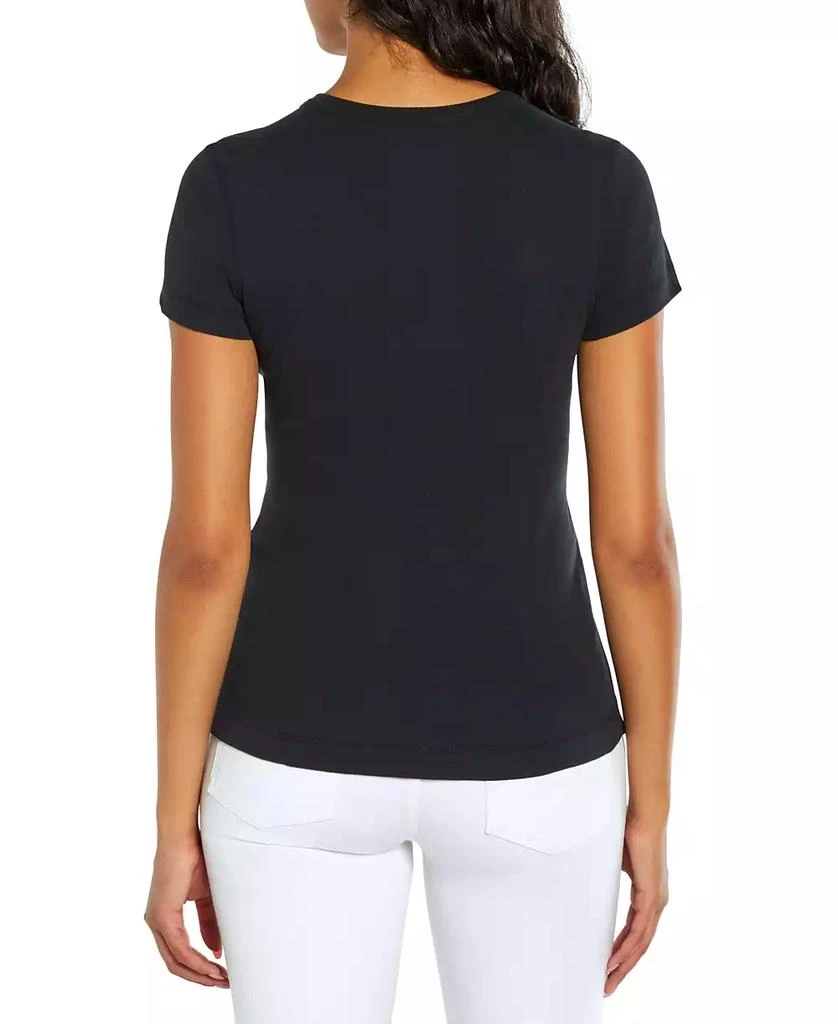 Three Dots Women's Short Sleeve Crewneck T-Shirt 2