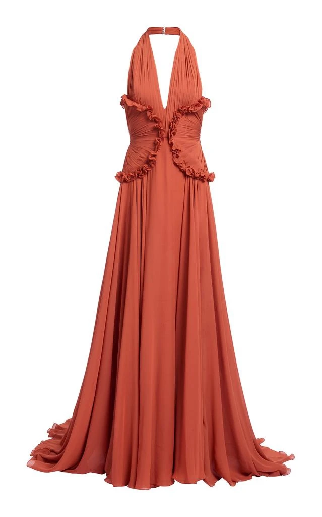Shop Elie Saab Ruffled Silk Georgette Halter Gown - Moda Operandi on Sale  at BeyondStyle  Get 50% Off Elie Saab Ruffled Silk Georgette Halter Gown -  Moda Operandi with Limited-Time Flash