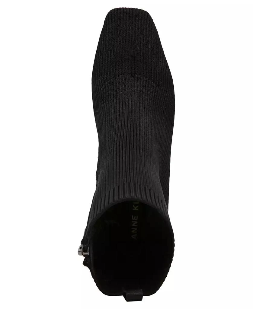 Anne Klein Women's Tessel Block Heel Knit Dress Booties 6