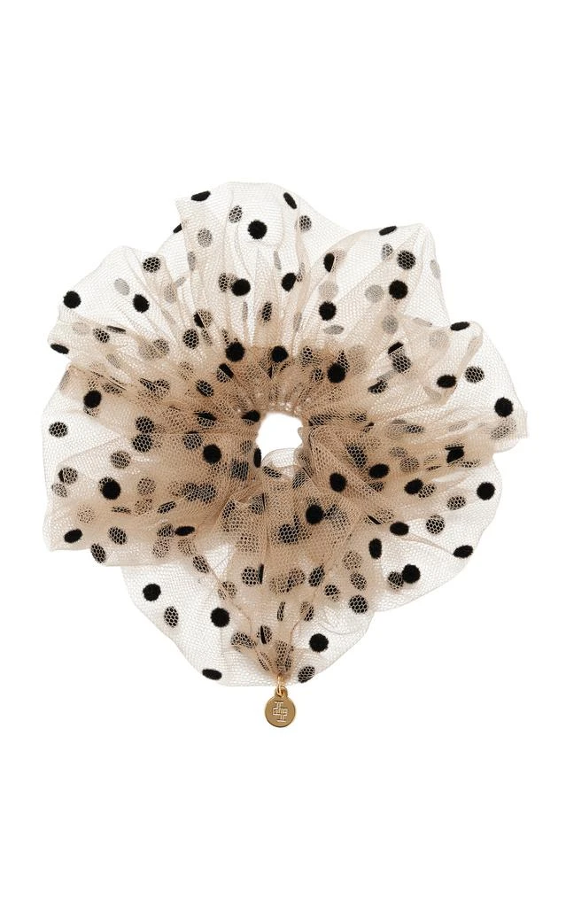 Lelet NY Lelet NY Juliette Polka-Dot Tulle Scrunchie - Moda Operandi