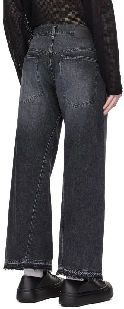 JieDa Black 3D Jeans 3