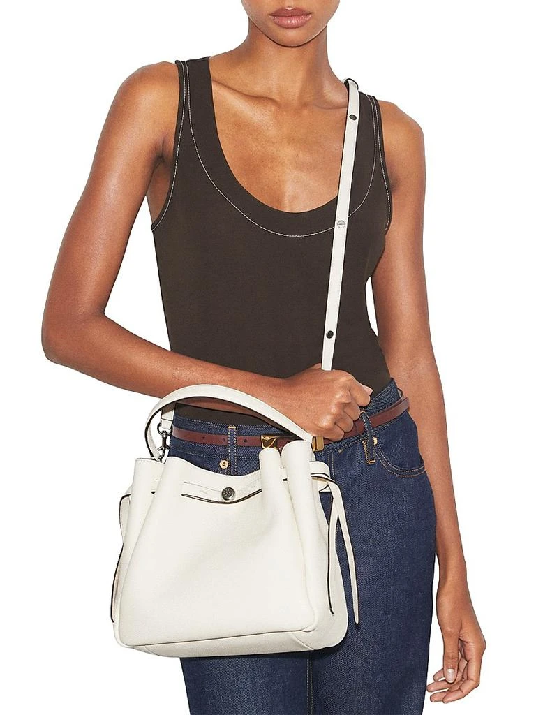 Tory Burch Romy Pebbled Leather Bucket Bag 2