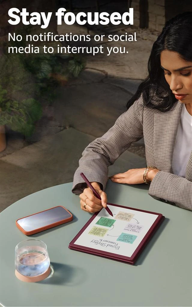 Amazon Amazon Kindle Scribe Colorsoft 32GB (newest model) — 11” paper-like color display with front light — Thin, light, powerful — Write in notebooks, documents, and books. Includes Premium Pen - Graphite 10