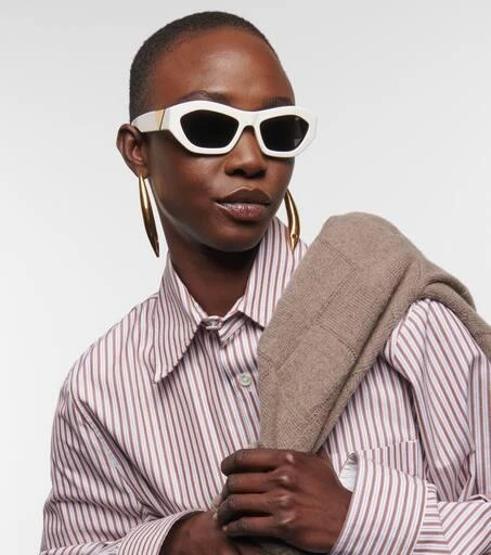 Bottega Veneta Angle hexagonal cat-eye sunglasses 6